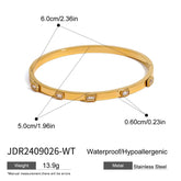 LUXURY ZIRCON CLASP BRACELET IN STAINLESS STEEL_CWAJE4656