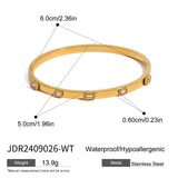 LUXURY ZIRCON CLASP BRACELET IN STAINLESS STEEL_CWAJE4656