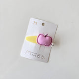 CHILDRENS FABRIC HEART CLOVER EDGE HAIRPIN_CWAHA1848