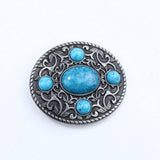 BOHEMIAN TURQUOISE VINTAGE BELT BUCKLE_CWABE0424