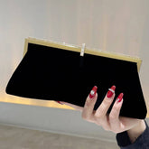 2024 NEW VELVET TEMPERAMENT CLUTCH_CWAB2534