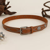 COWBOY STYLE BEADED RETRO PUNK STYLE RIVET BELT_CWMM3953