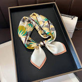 FASHIONABLE SILK SCARF FLORAL PRINT FALL WINTER_CWASC0537