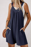 Cwsjs1485_Summer Sleeveless Solid Color Overalls