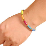 COLORFUL RECTANGULAR BEADS YOGA BRAIDED BRACELET_CWAJE3958