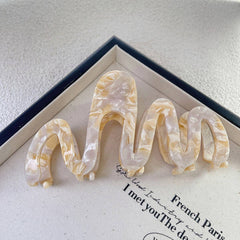 Wavy Hair Claw Luxe Large Volume Shark Clip_Cwaha1337