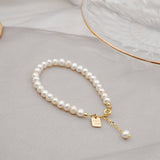 NEW SPRING AND SUMMER FRESHWATER PEARL BRACELET_CWAJE1670