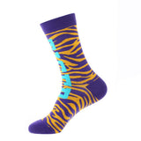 CASUAL GEOMETRIC MID CALF SOCKS_CWMS1004