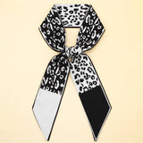 FLORAL LETTER PRINT SCARF HEADBAND BAG STRAP_CWASC0061