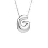HIP HOP 26 LETTERS PENDANT NECKLACE SILVER CHAIN_CWMM5865