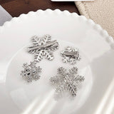 Fashionable Rhinestone Snowflake Side Hairpin