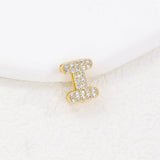 Tiny Zirconia Pendant 26 Letters Necklace_Cwmm5863