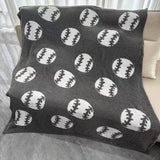 BALL BASEBALL PATTERN KNITTED BLANKET_CWMM0315
