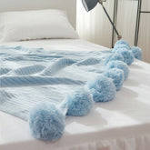 NEW KNITTED BALL AIR CONDITIONING THROW BLANKET_CWMM2364