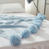 NEW KNITTED BALL AIR CONDITIONING THROW BLANKET_CWMM2364