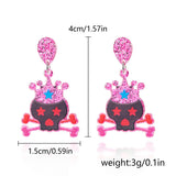 HALLOWEEN SKULL PRINT EARRINGS_CWAJE2447