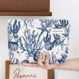 Corduroy Makeup Bag Large Travel Wash Hand Pouch_Cuab00734
