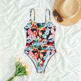 Womens Printed Bikini One-Piece Swimsuit