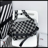 Casual Plaid Shoulder Crossbody Bag_Cwab1606