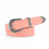 Women Trendy Belt With Gun Buckle_Cwabe0367
