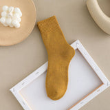 Winter Plus Velvet Thick Warm Terry Mid-Tube Socks_Cwms1391
