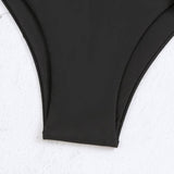 CASUAL TWO PIECE DRAWSTRING THONG BIKINI SWIMSUIT_CWMW0325