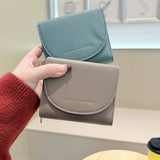 New Solid Color 3-Fold Wallet With Flip Cover_Cwab06253