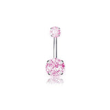 Zirconvel Ring Steel & Copper Belly Piercing_Cwmm9175