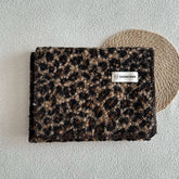 LEOPARD JACQUARD TEDDY FLEECE SCARF WARM_CWASC2315