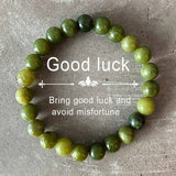 Crystal Natural Stone Beaded Bracelet Unisex_Cwmm11267