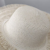 Summer Travel Straw Hat Women'S Large Brim Casual_Cwah1172