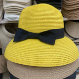 SUMMER OUTDOOR FASHION BOW STRAW HAT_CWAH3410