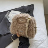 Winter One-Shoulder Crossbody Lamb Wool Plush Bag_Cwab3968