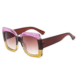 Tri-Color Oversized Ocean Lens Sunglasses_Cwasg1155
