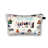 STYLISH PATTERNED WATERPROOF LINEN COSMETIC BAG_CWAB2257