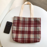 RETRO MIXED COLOR PLAID VERSATILE SHOULDER BAG_CWAB2155