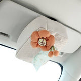 NEW CUTE FLOWER CAR TISSUE BOX STORAGE BOX_CWMM2261