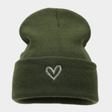 THICKENED HEART EMBROIDERED KNITTED HAT_CWAH1607