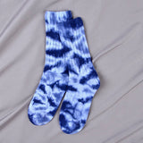 Women Double-Needle Tie-Dyeing Mid-Tube Socks_Cwms0243