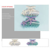 STARFISH SHARK CLIP LIGHT LUXURY DIAMOND HAIRPIN_CWAHA4426