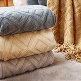 KNITTED JACQUARD SOFA BLANKET NAP BLANKET_CWMM0191