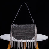 Soft Turn Tassel Rhinestone Evening Top Handbag_Cwab3606