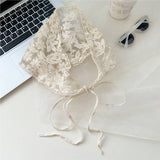 LACE SUN PROTECTION TRIANGLE BANDANA HEADSCARF_CWASC0838