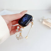 APPLE WATCH9 1 FOUR LEAF CLOVER CATS EYE BEADSTRAP_CWWW0063