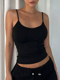 Solid-Color Backless, Form-Fitting Halter Top
