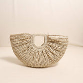 SQUARE HANDLE SEMI CIRCLE PORTABLE STRAW BAG_CWAB1869