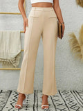 Trim Stretch Suit Pants With Front Pockets