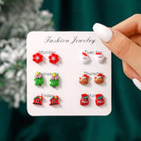 CHRISTMAS NEW CREATIVE CARTOON EARRING COMBINATION_CWMM2613