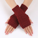 Warm And Cold-Proof Pineapple Flower Gloves_Cwag0107