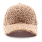 Winter Solid Color Fleece Baseball Hat For Women Cwah2821